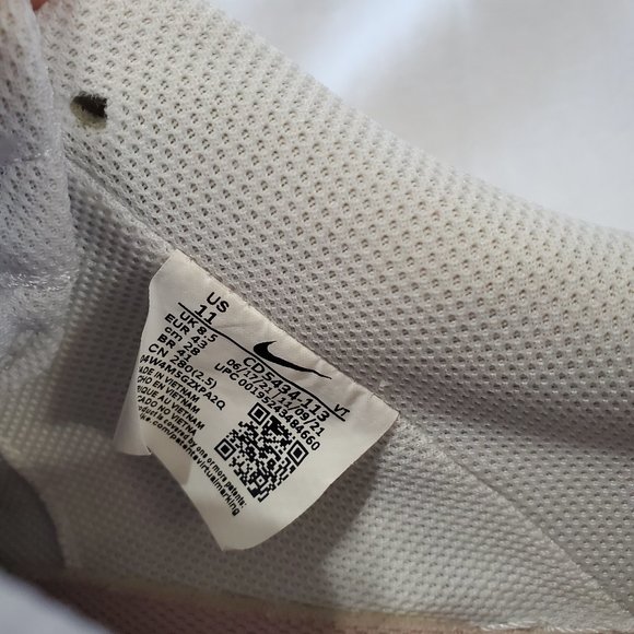 Nike Court Vision Low 'Next Nature Sail White Pink Oxford' Women's 11/Men's 9.5 - Picture 10 of 10